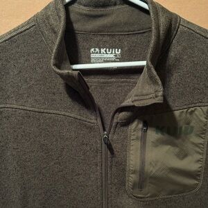 KUIU Base Camp Full Zip Sweater Vest Size XL Green